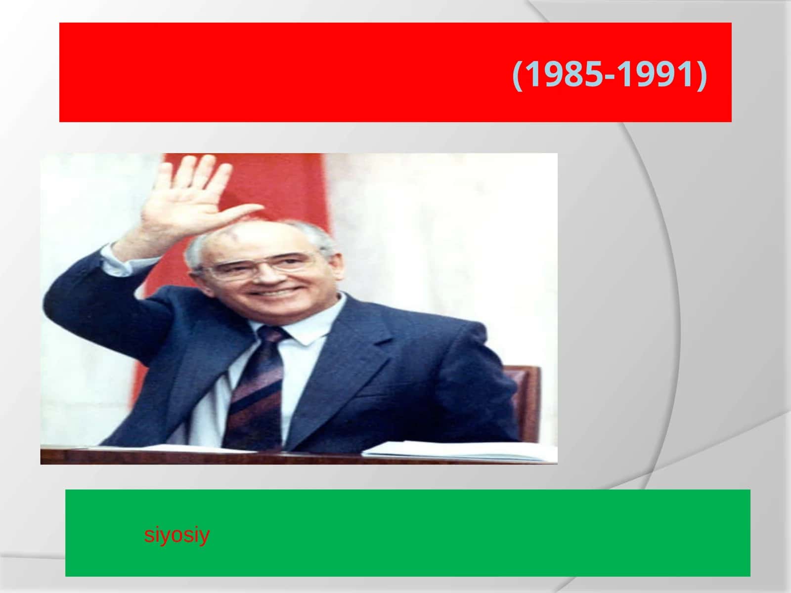 SSSR dagi qayta qurish (1985-1991)