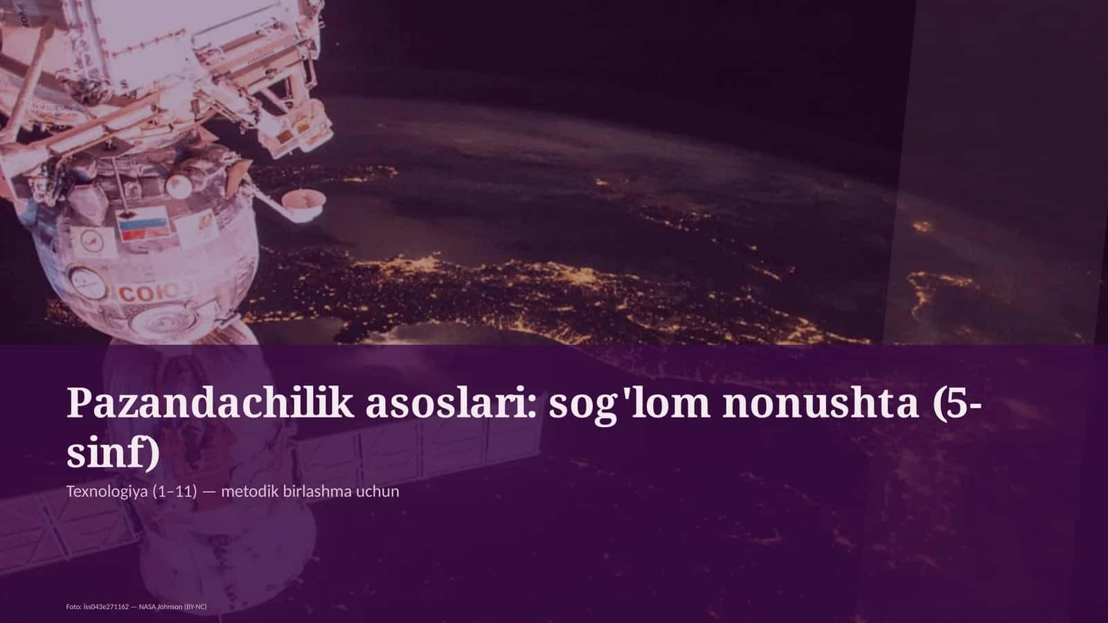 Sog'lom nonushta (5-sinf)