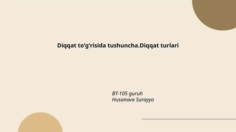 Diqqat turlari