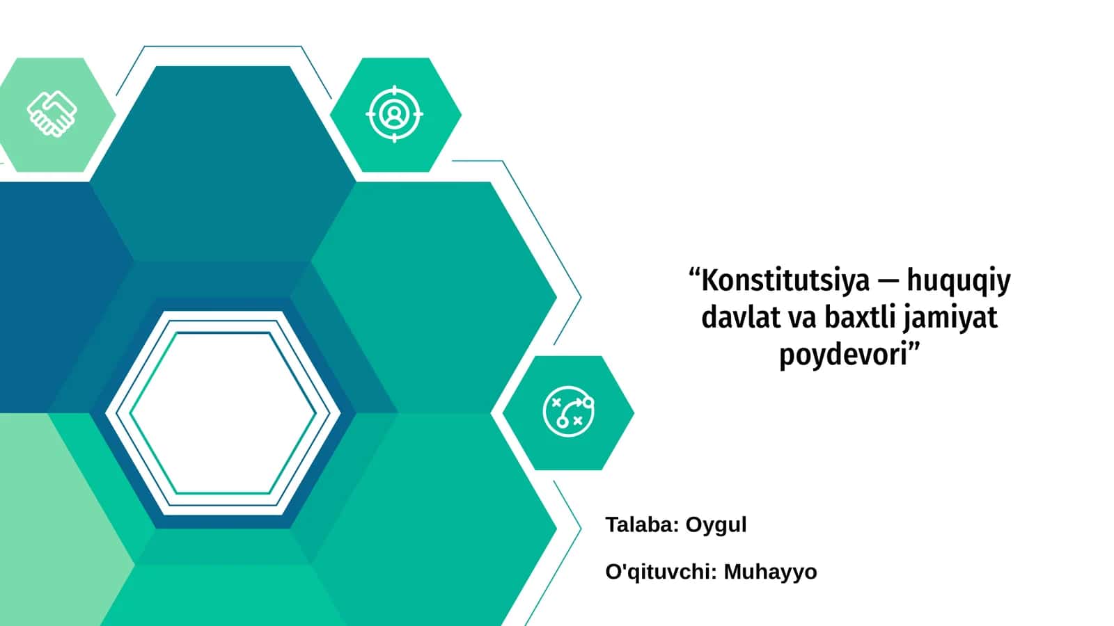 Konstitutsiya — huquqiy davlat va baxtli jamiyat poydevori