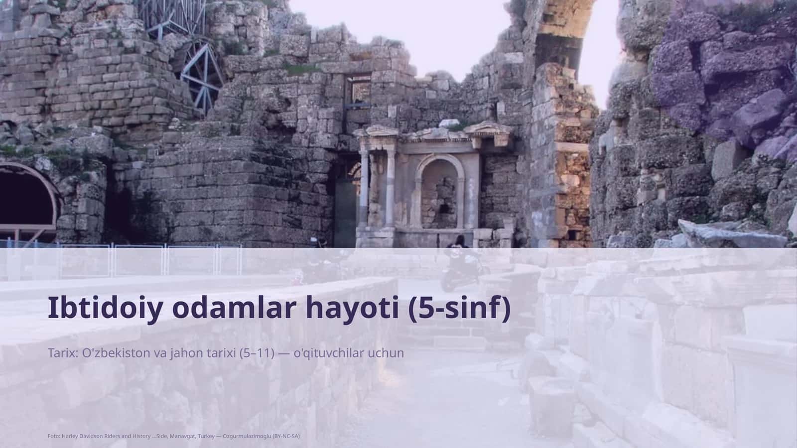 Ibtidoiy odamlar hayoti (5-sinf)