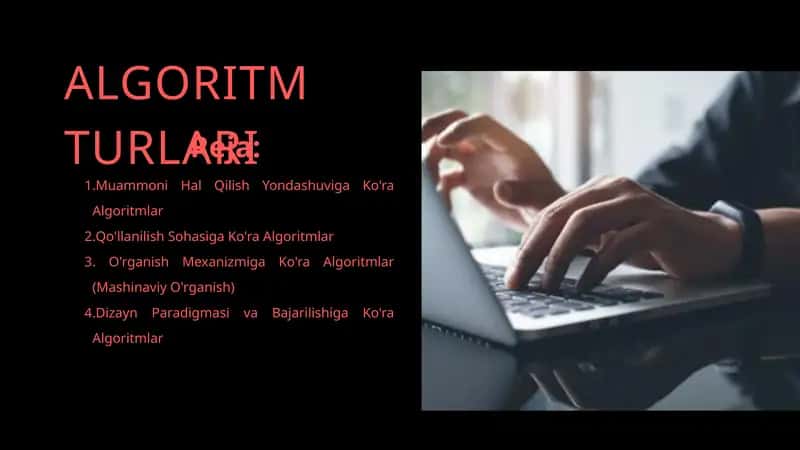 ALGORITM TURLARI
