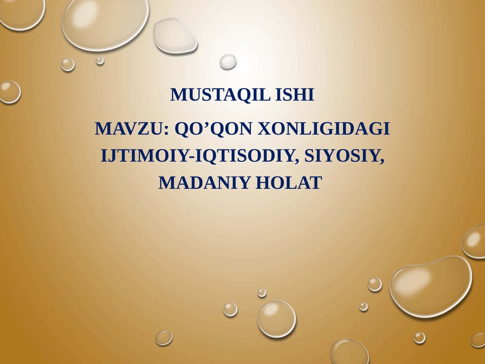 Qo’qon xonligidagi ijtimoiy-iqtisodiy, siyosiy, madaniy holat