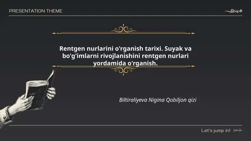 Rentgen nurlarini o'rganish tarixi