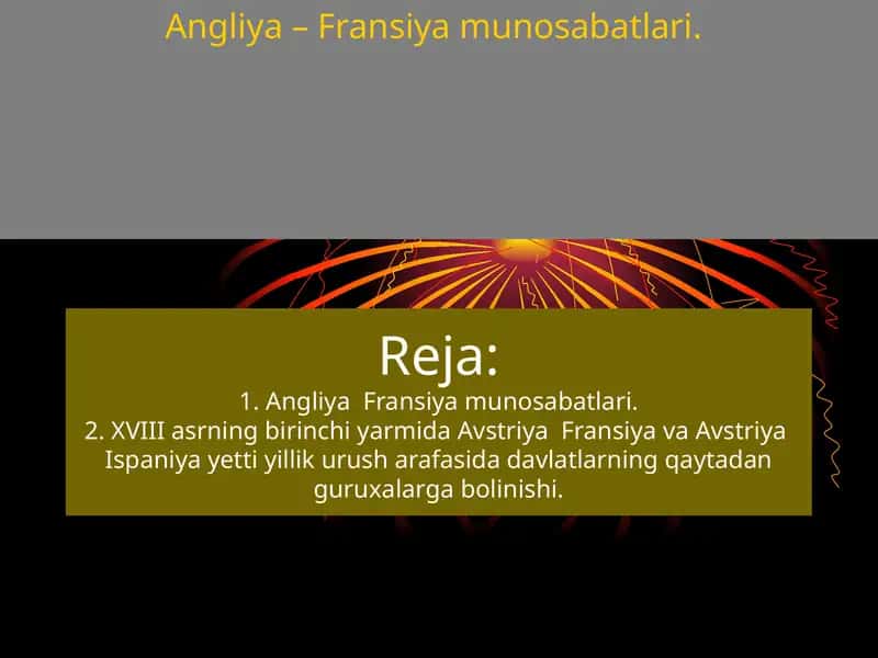 Angliya – Fransiya munosabatlari