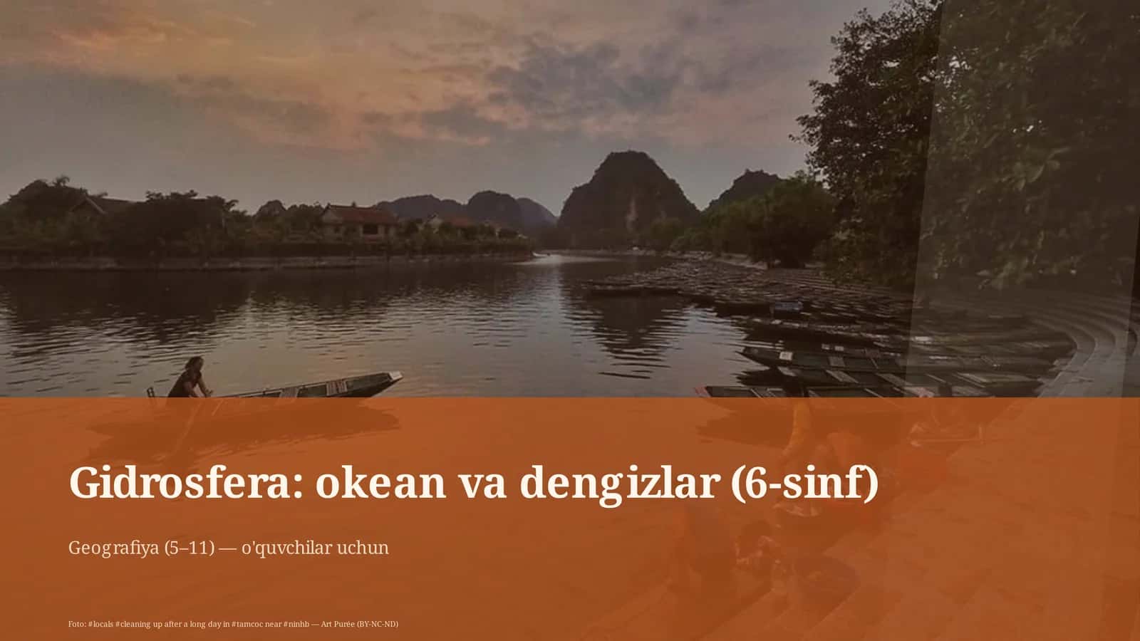 Gidrosfera: okean va dengizlar (6-sinf)