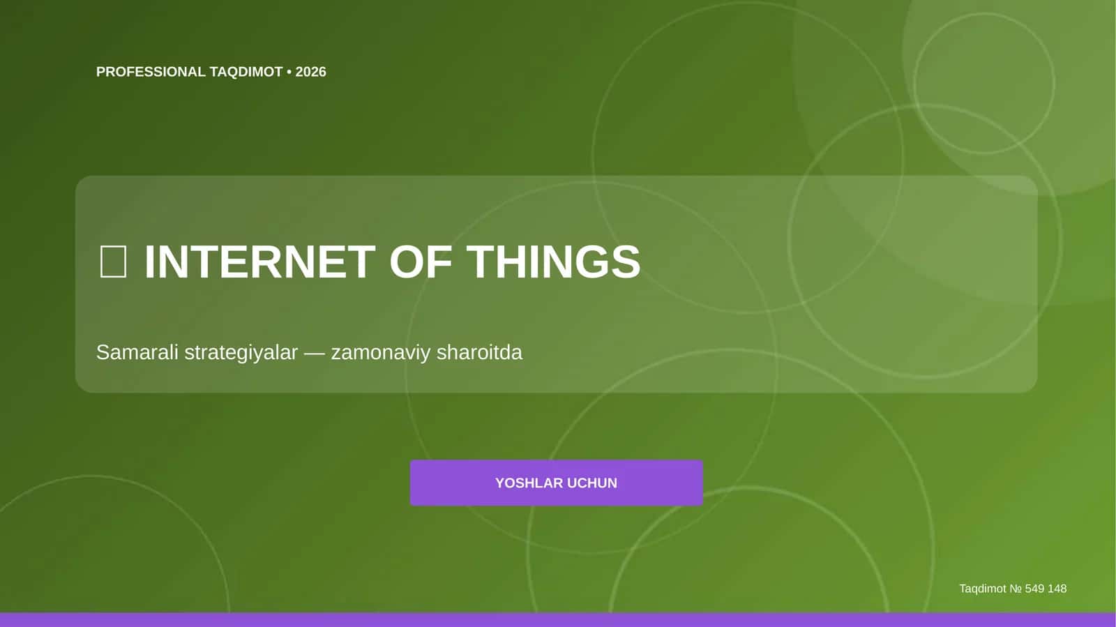 INTERNET OF THINGS