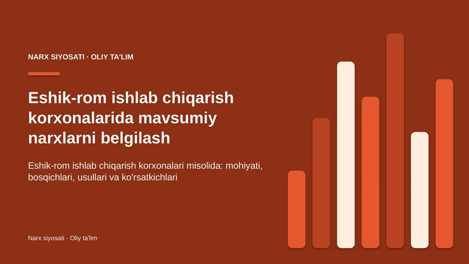 eshik rom ishlab chiqarish korxonalarida mavsumiy narxlarni belgilash 2146