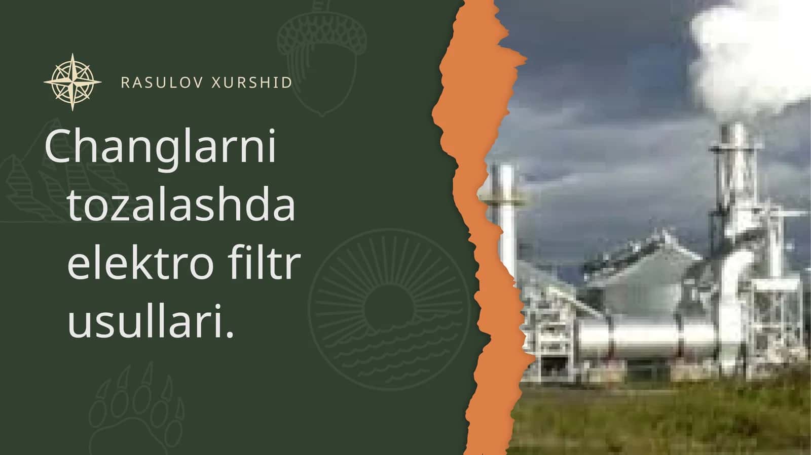 Elektrofiltrning afzalliklari