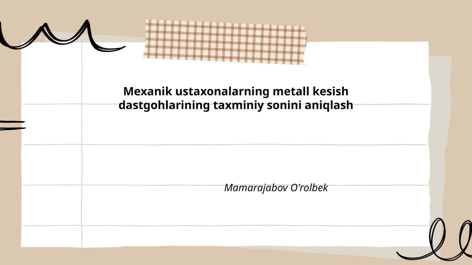 Metall kesish dastgohlarining turlari
