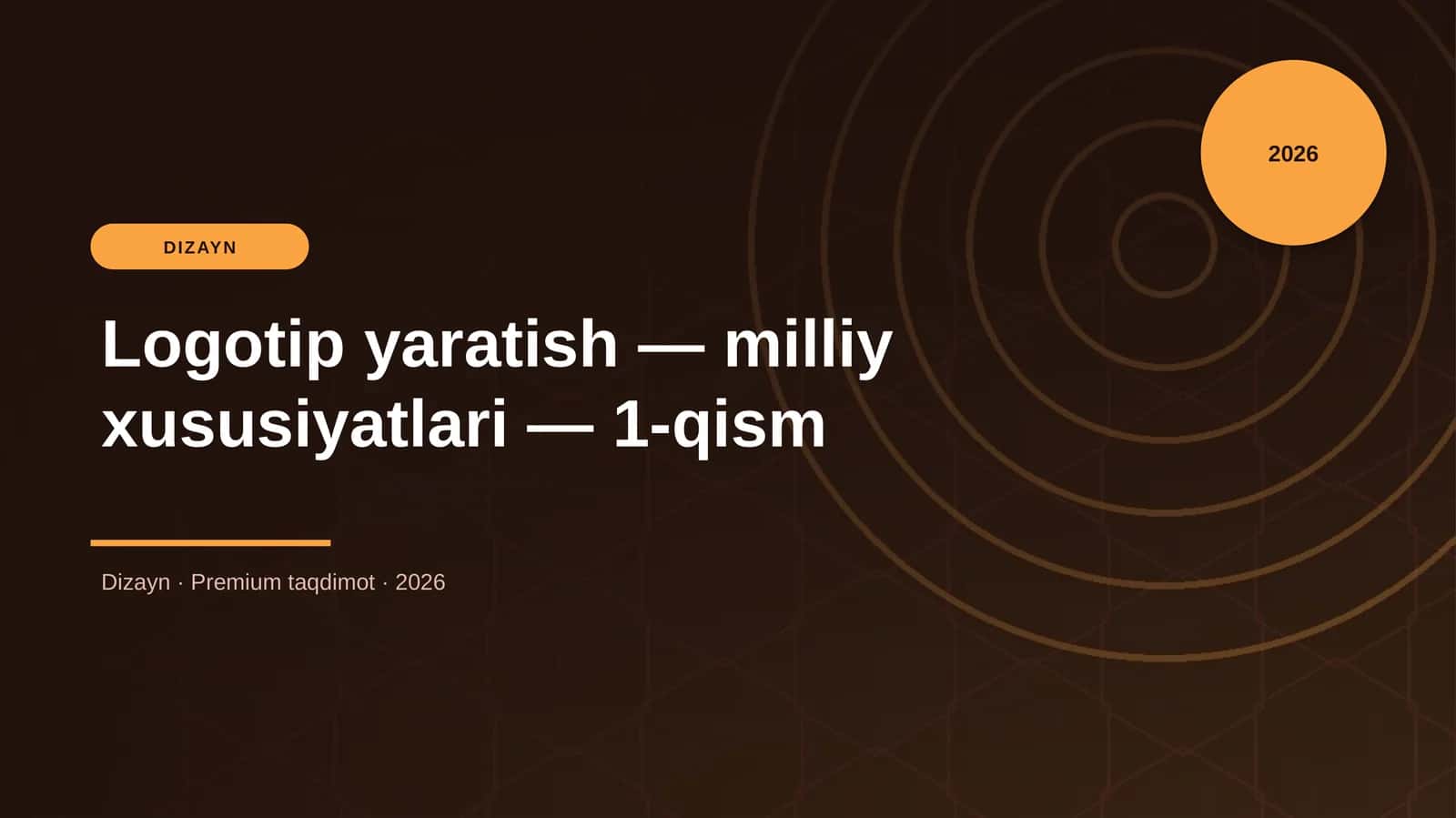 Logotip yaratish — milliy xususiyatlari — 1-qism