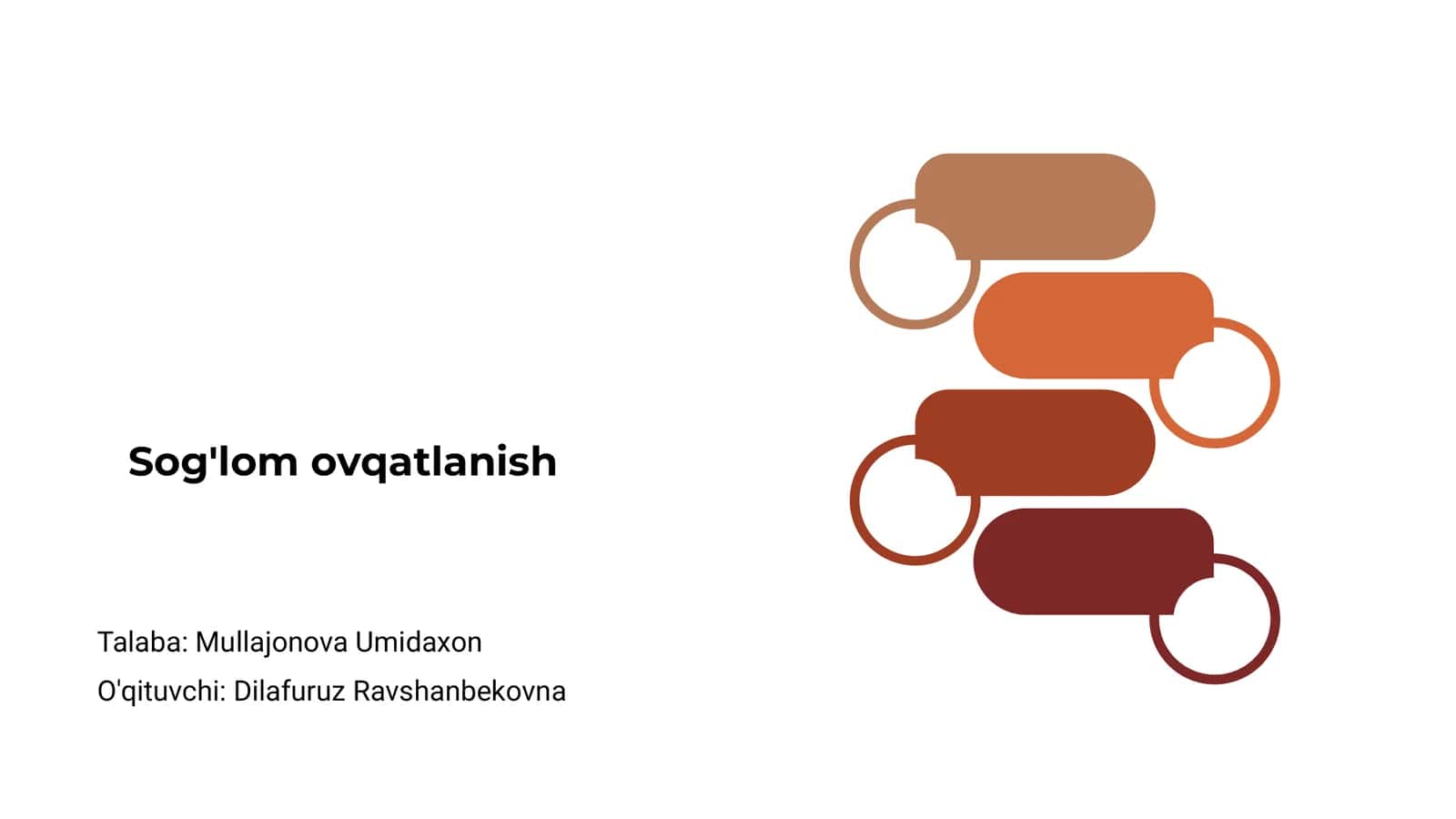 Sog'lom ovqatlanish