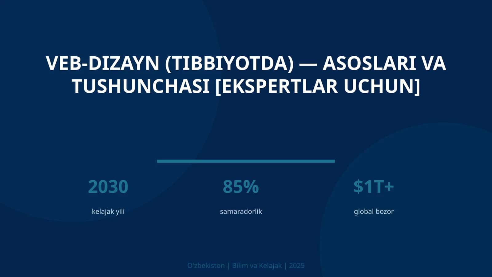 Veb-dizayn (tibbiyotda) — asoslari va tushunchasi [ekspertlar uchun]