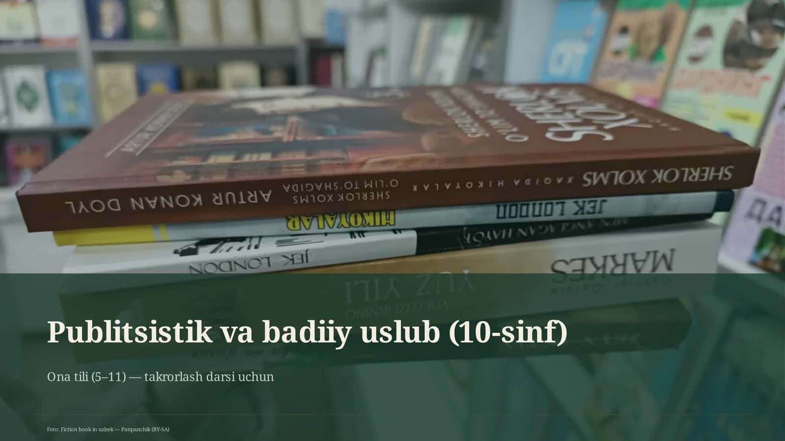 Publitsistik va badiiy uslub (10-sinf)