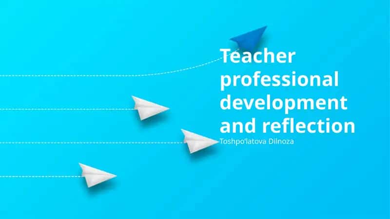 The Why and What of Teacher Professional Development and Reflection