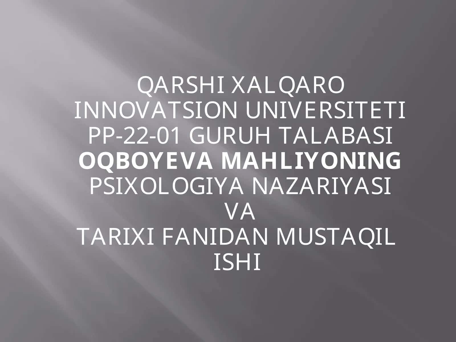 PSIXOLOGNING KASBIY O‘ZINI O‘ZI ANGLASHNING AXLOQIY JIHATLARI