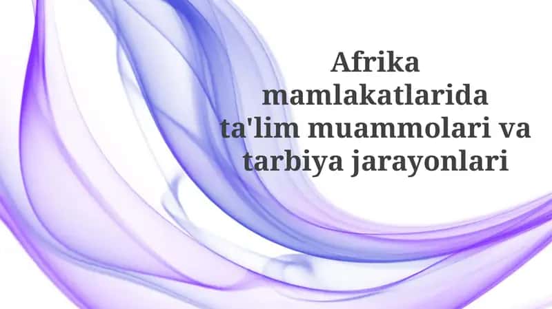 Ta'limning taraqqiyotdagi roli