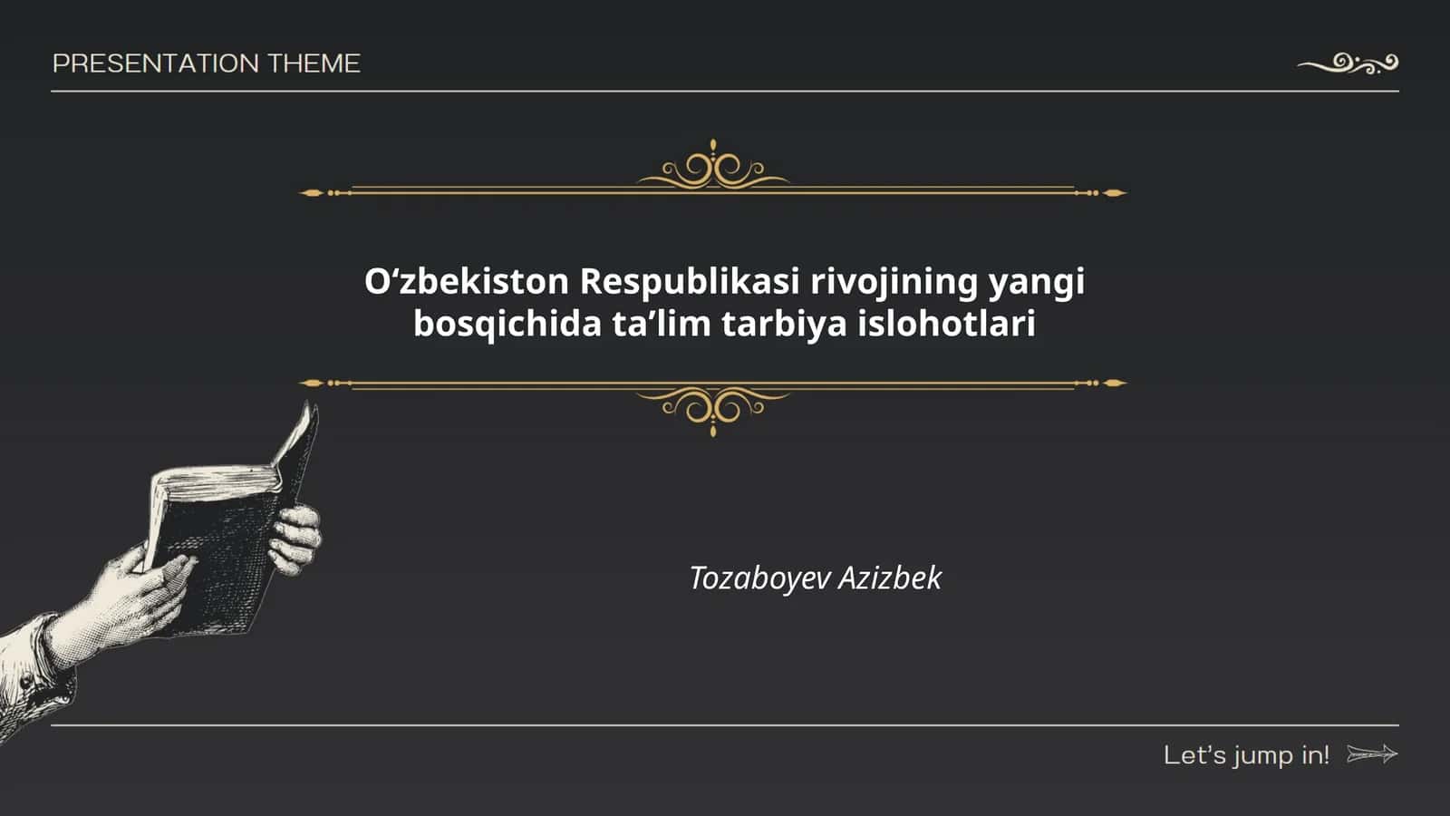 Oʻzbekiston Respublikasi rivojining yangi bosqichida taʼlim tarbiya islohotlari