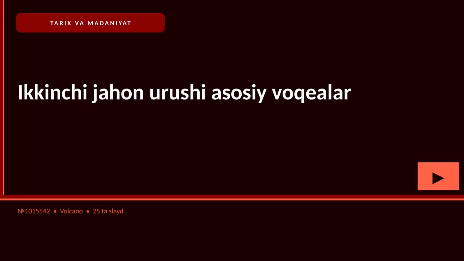 Ikkinchi jahon urushi asosiy voqealar