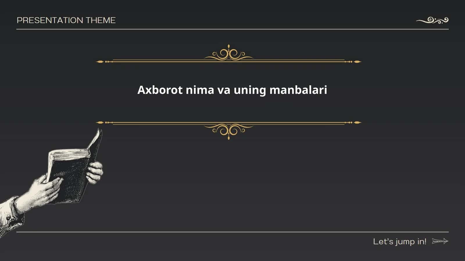 Axborot nima va uning manbalari