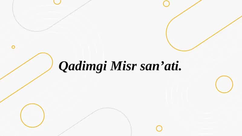 Qadimgi Misr san’ati