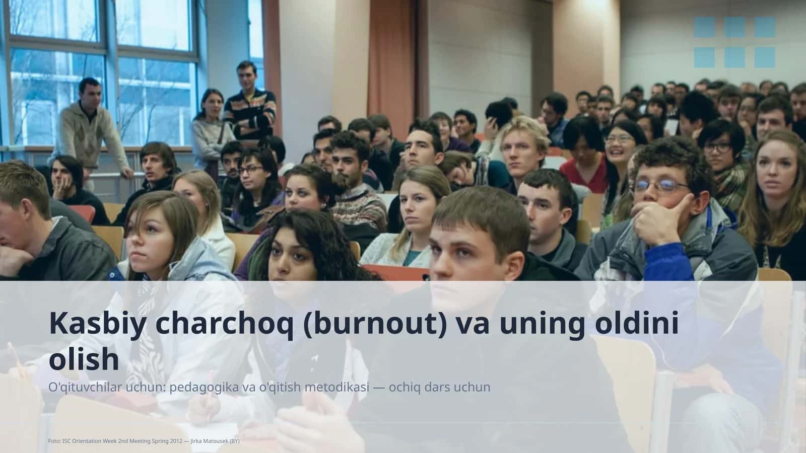Kasbiy charchoq (burnout) va uning oldini olish