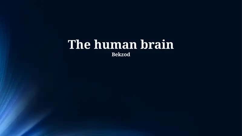 The Amazing Capabilities of the Brain