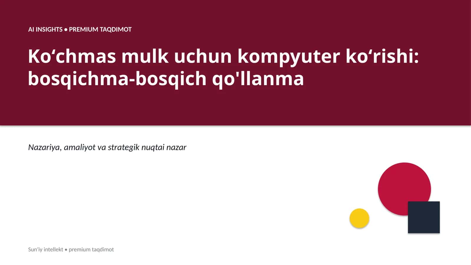 Koʻchmas mulk uchun kompyuter koʻrishi: bosqichma-bosqich qo'llanma