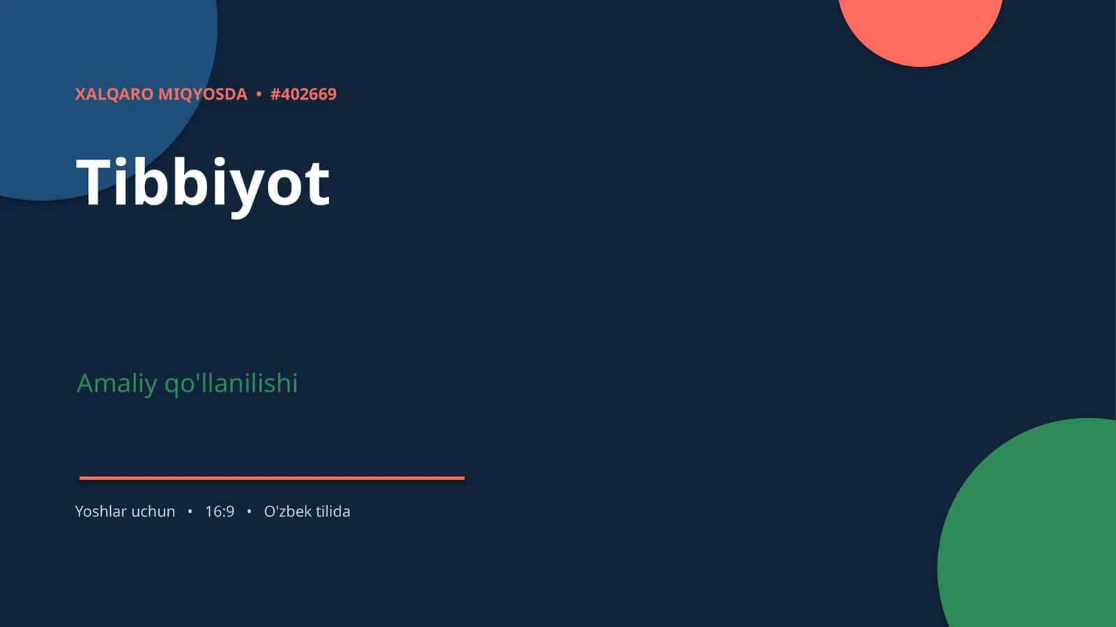 XALQARO MIQYOSDA • #402669