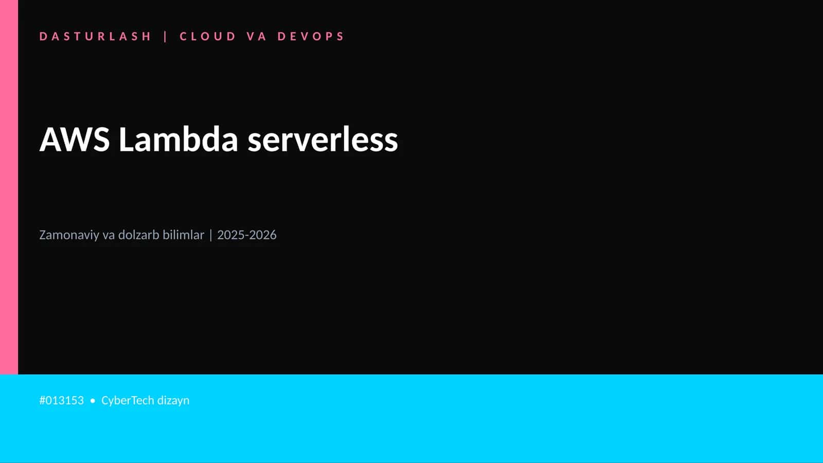 AWS Lambda serverless