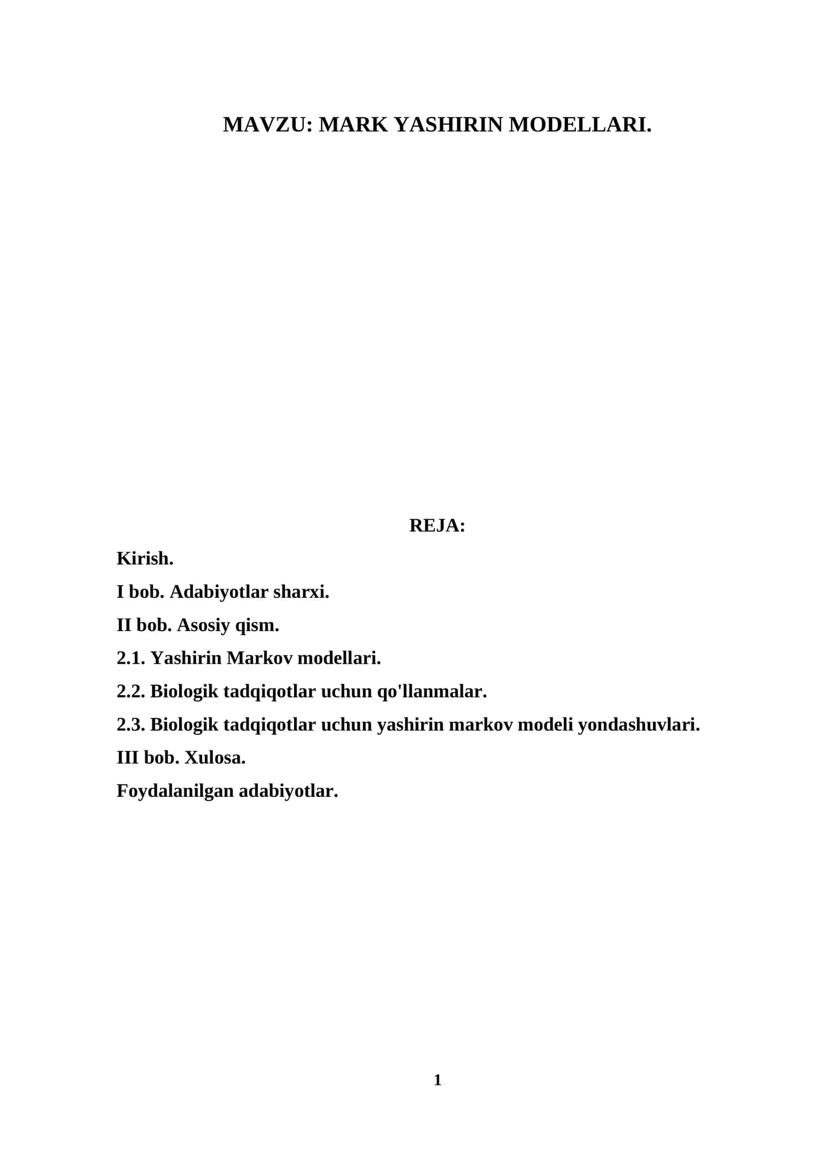 MARK YASHIRIN MODELLARI