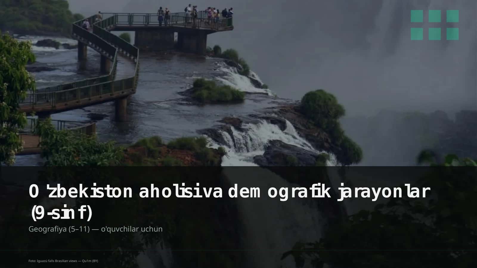 O'zbekiston aholisi va demografik jarayonlar (9-sinf)