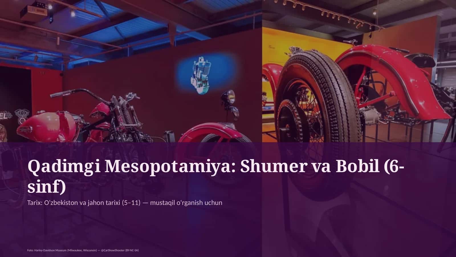 Qadimgi Mesopotamiya: Shumer va Bobil (6-sinf)