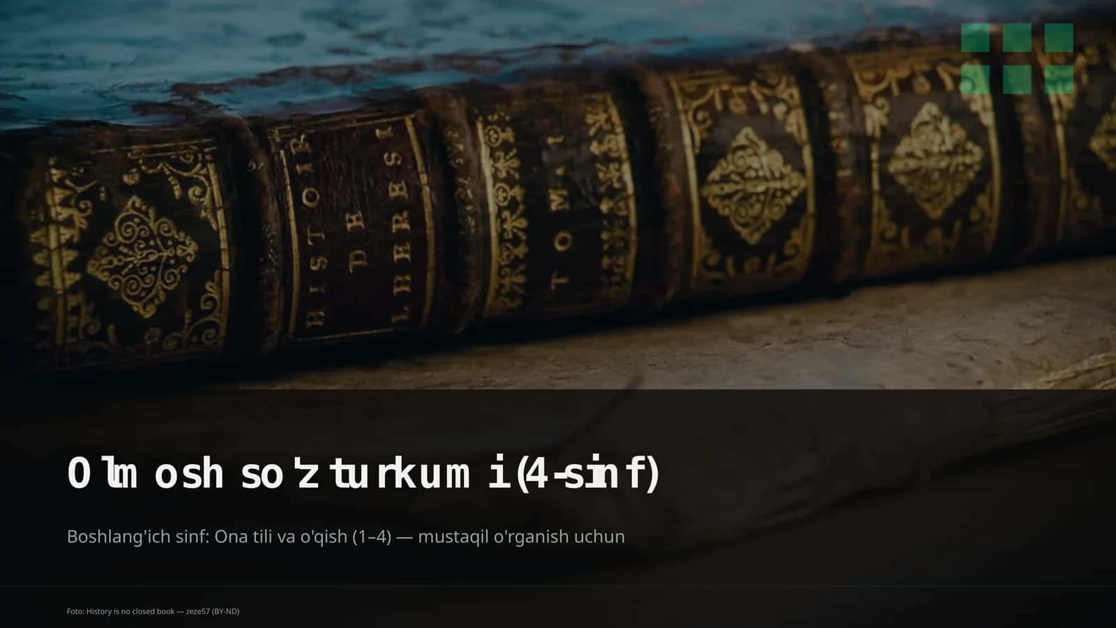 Olmosh so'z turkumi (4-sinf)