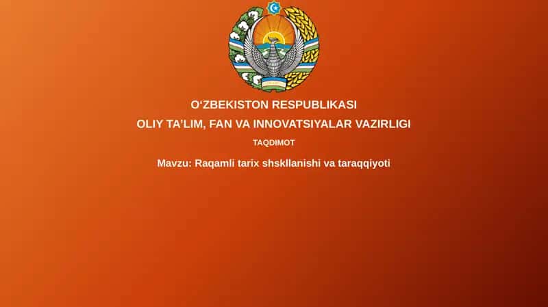 Raqamlitarixshskllanishivataraqqiyoti