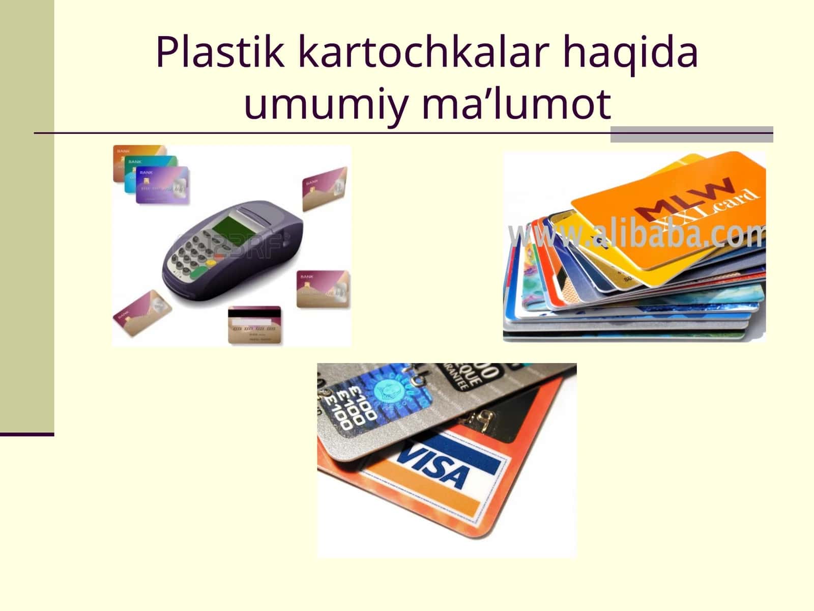Plastik kartochkalar haqida