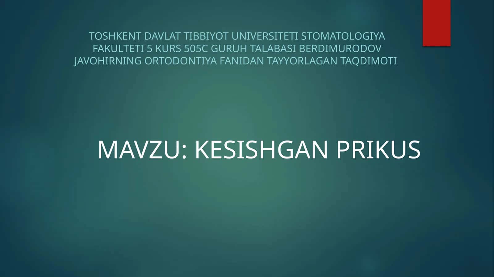 KESISHGAN PRIKUS