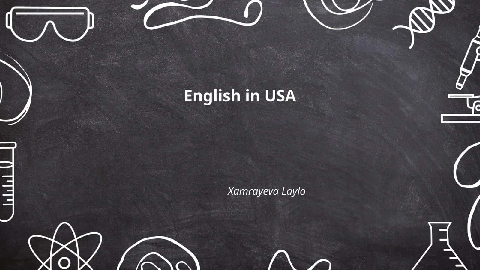 English in USA