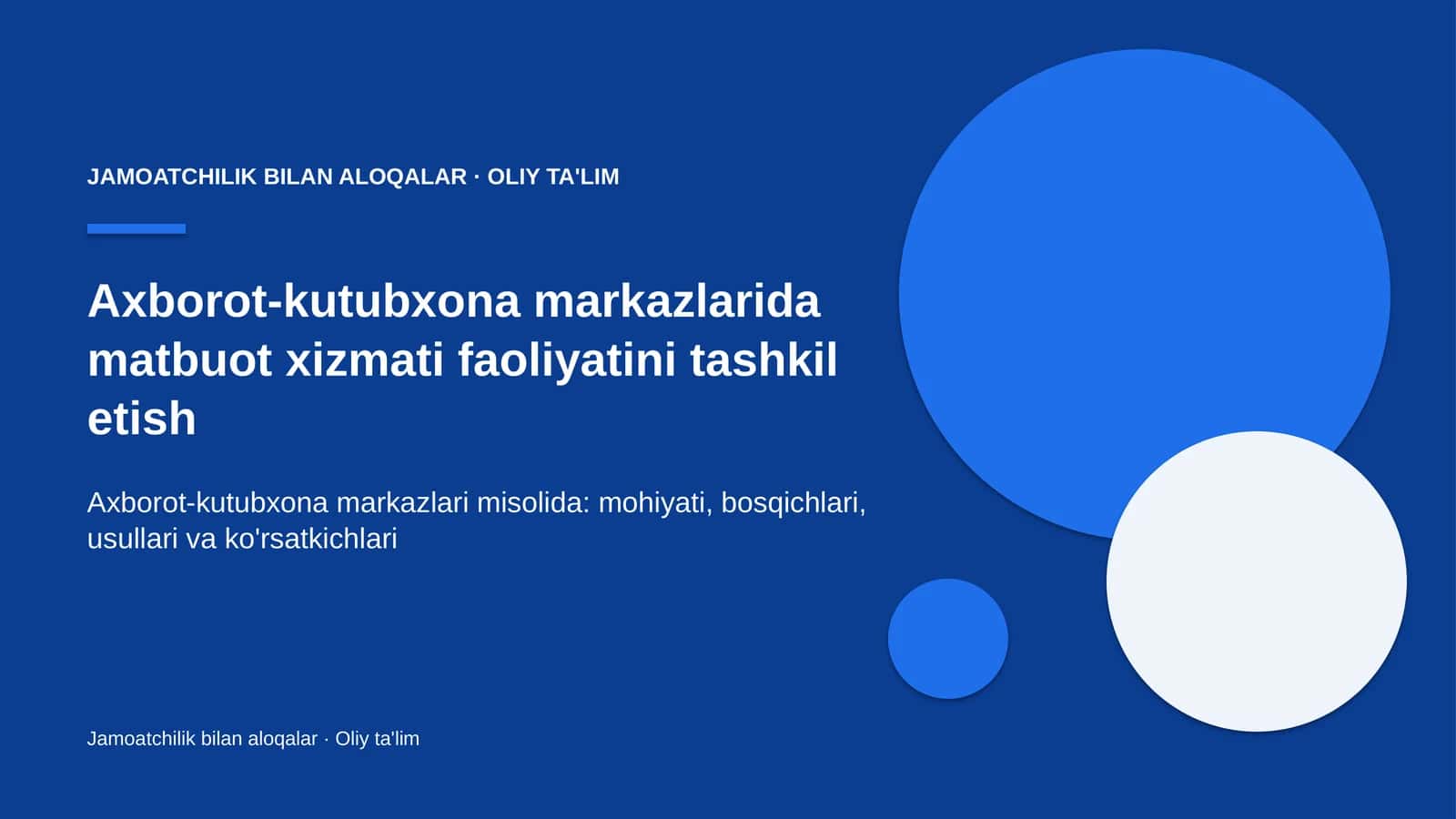axborot kutubxona markazlarida matbuot xizmati faoliyatini tashkil etish 1647