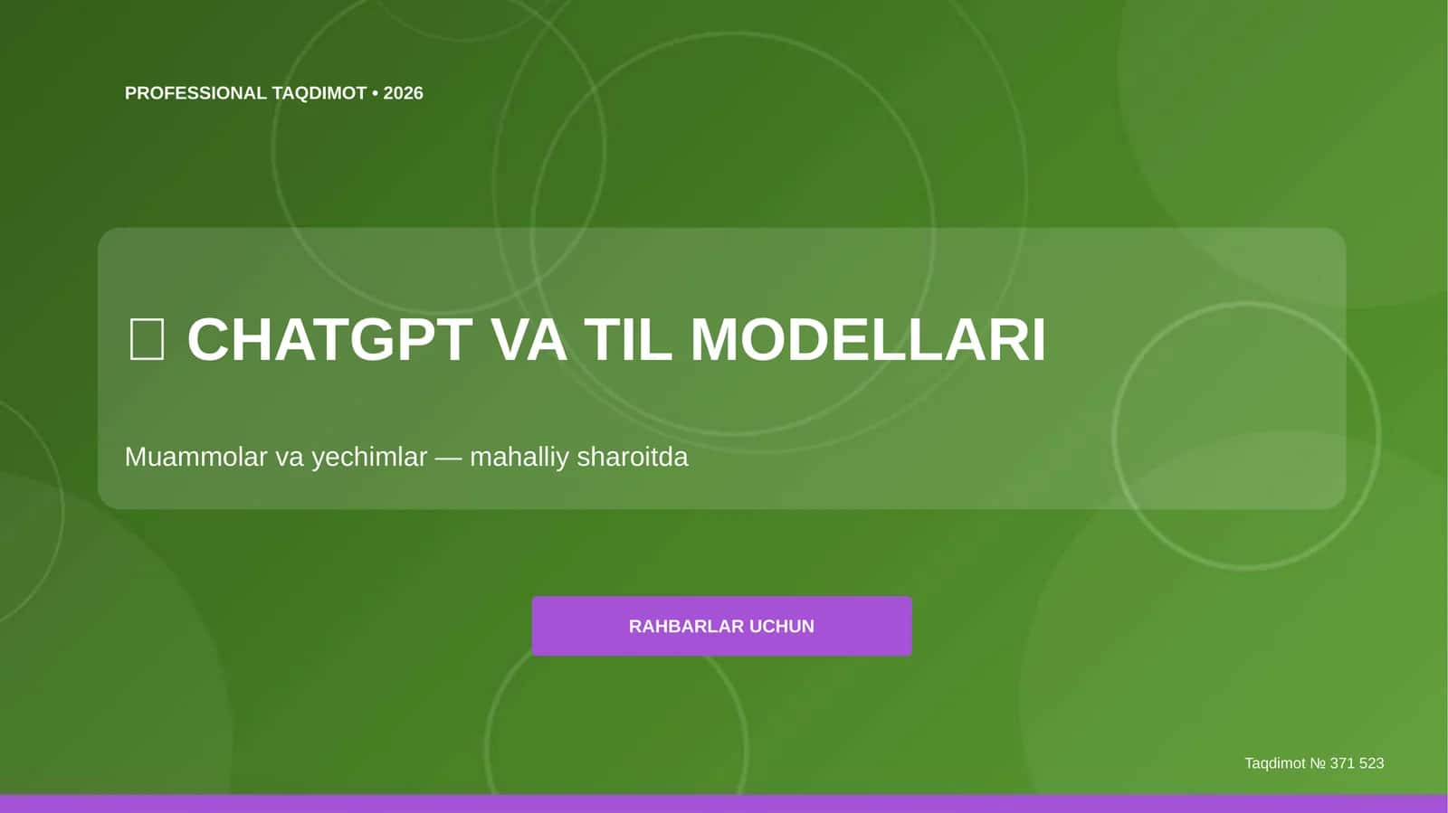 CHATGPT VA TIL MODELLARI