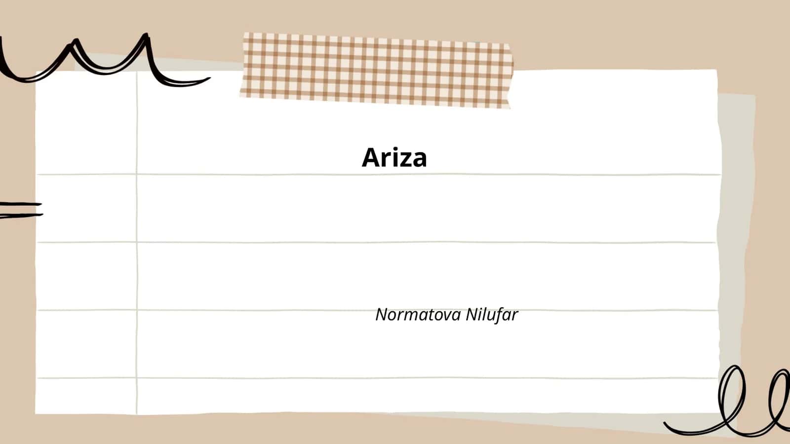 Ariza yozish san'ati