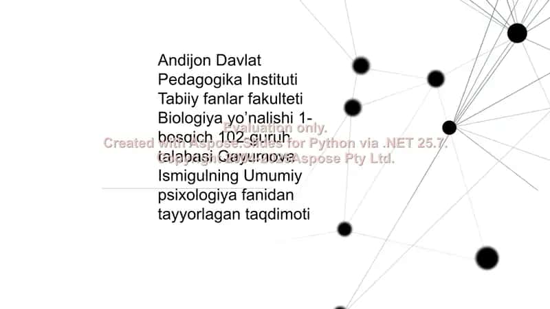 Gerontopsixologiya taqdimoti