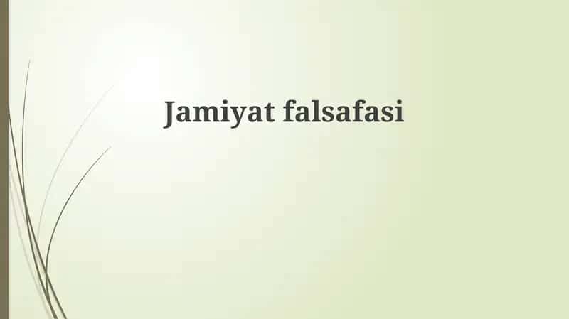 Jamiyatfalsafasi