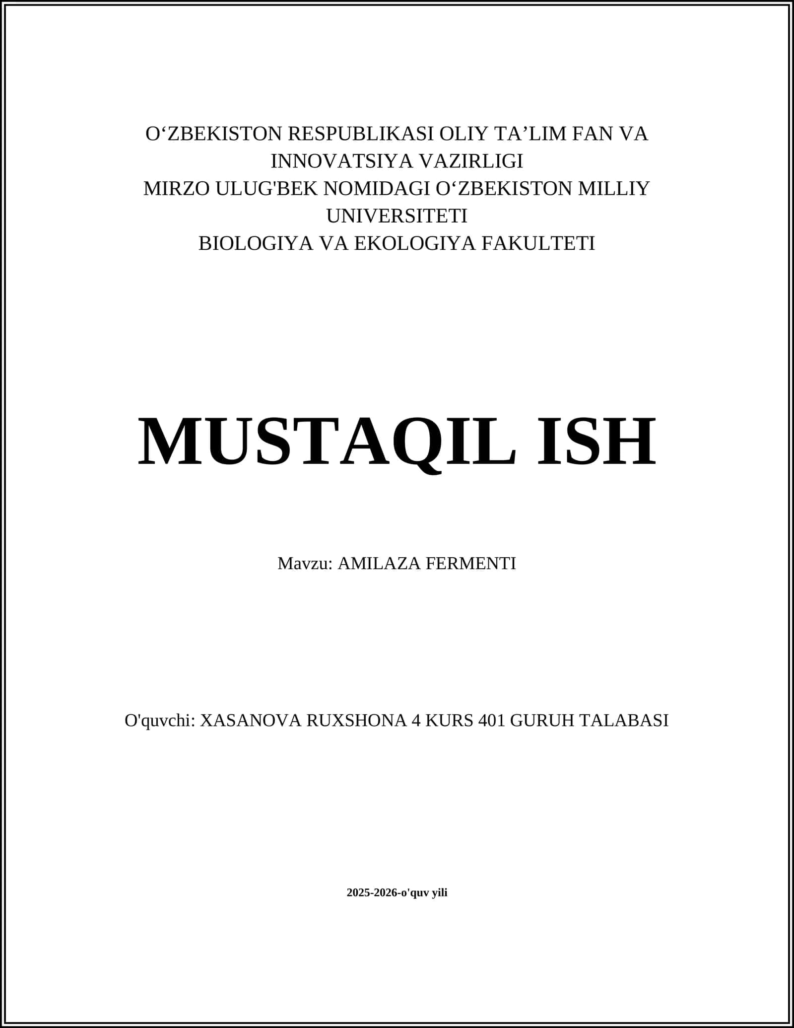 AMILAZA FERMENTI