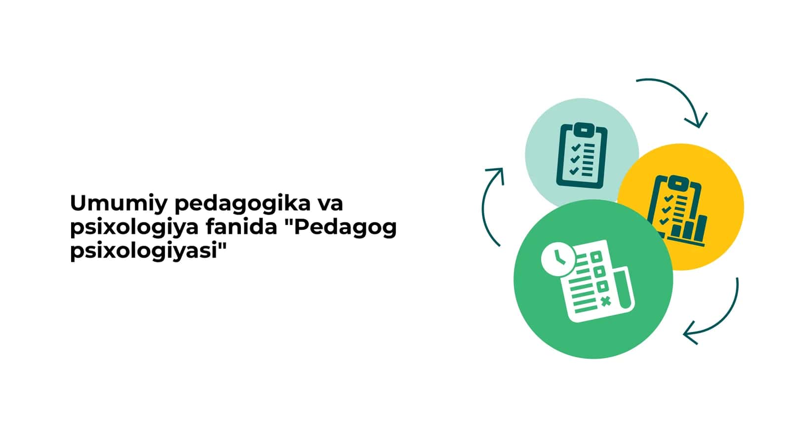 Umumiy pedagogika va psixologiya fanida Pedagog psixologiyasi