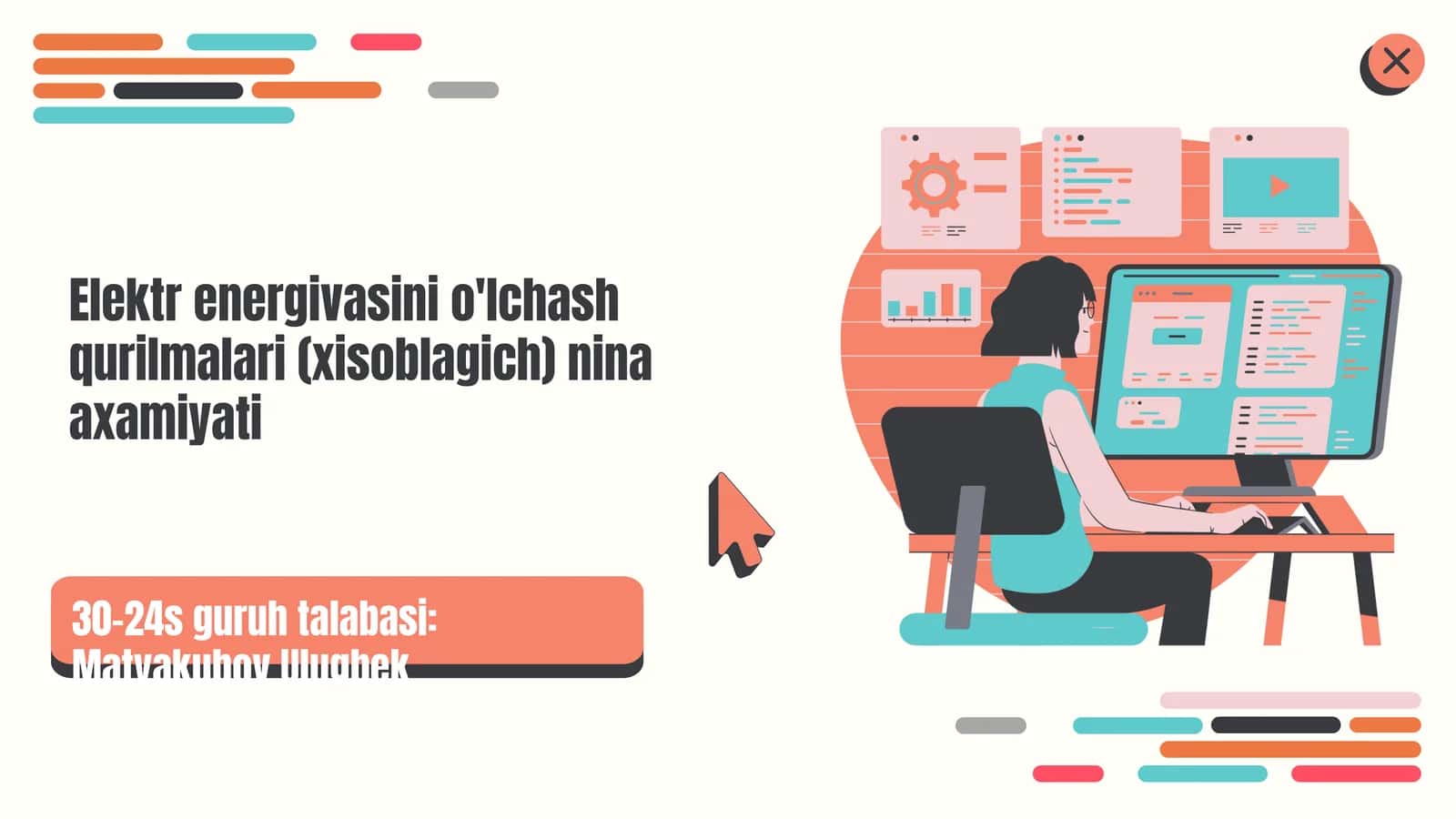 Elektr energiyasini o'lchash qurilmalari (xisoblagich)