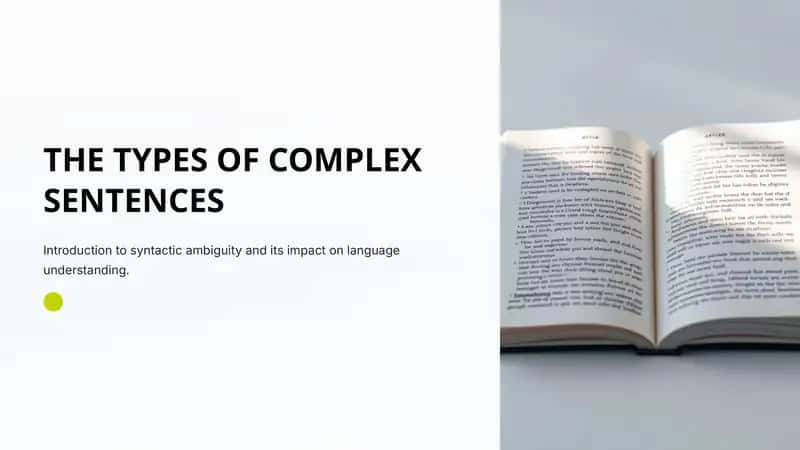THE TYPES OF COMPLEX SENTENCES