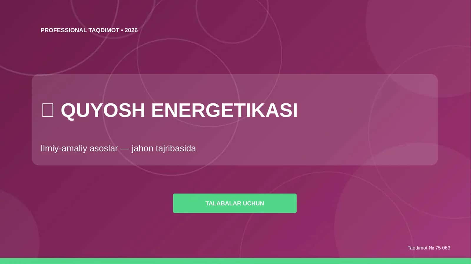 QUYOSH ENERGETIKASI