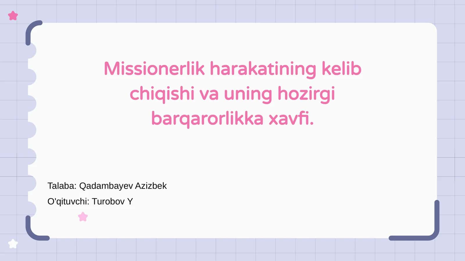 Missionerlik harakati: Tarixiy ko‘rinish