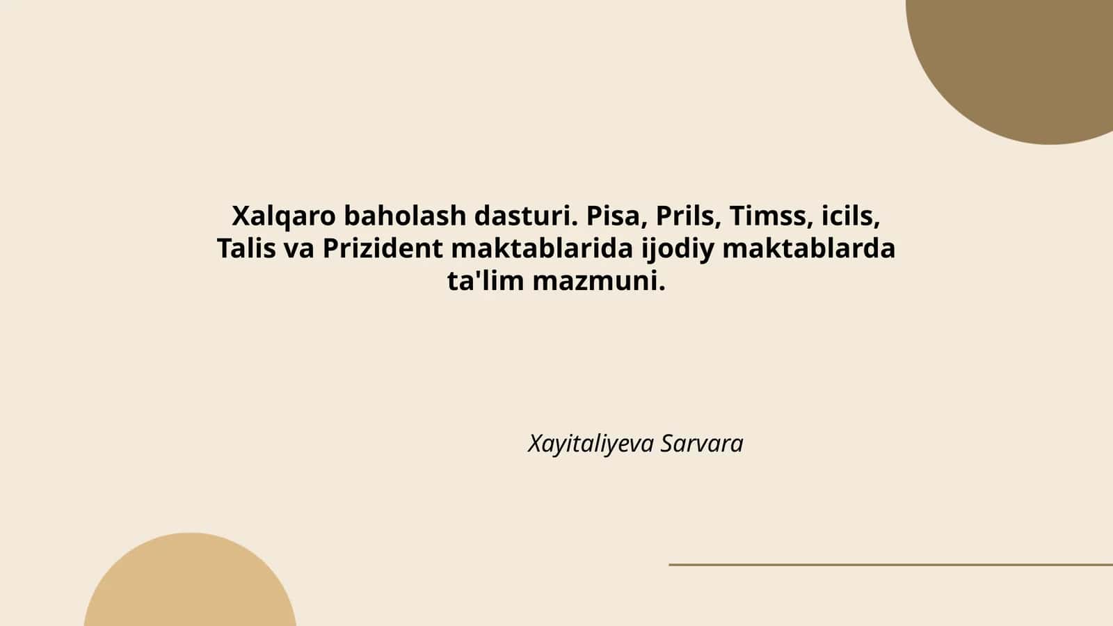 Xalqaro Baholash Dasturlari